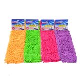 Zanix Nemli Makarna Mop Ucu Mikrofiber Şönil Paspas Yedeği 60 cm. - 125 Gr. Renkler: Mor(Lila) - Yeşil - Turuncu - Pembe