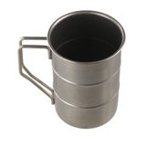 zaoalife Retro eski kahve su bardağı,Paslanmaz çelik kamp kahve kupa saplı,Metal çay bardakları,Taşınabilir kamp kupa,Seyahat için su içme fincanı,