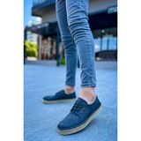 Zapatos CH117 Stamina Nuova Erkek Günlük Bağcıklı Hasır Taban Cilt Klasik Ayakkabı Cht - Antrasit