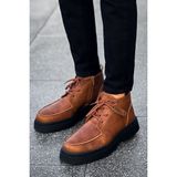 Zapatos CH213 Bryggen Erkek Spor Günlük Bağcıklı ve Fermuarlı Cilt Bot Cst - Taba - Kahverengi