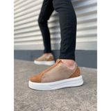Zapatos JY007 Alba Bağcıksız Süet Erkek Günlük Sneaker Ayakkabı Sbt Taba/vizon - 01-Kahverengi