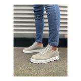 Zapatos JY152 Cool Bağcıklı Süet Erkek Günlük Spor Klasik Ayakkabı SBT - Gri