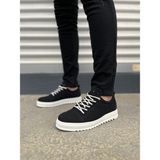 Zapatos JY152 Cool Bağcıklı Süet Erkek Günlük Spor Klasik Ayakkabı Sbt - Siyah - 001-Siyah