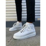 Zapatos JY206 Ottawa Bağcıklı Ortopedik Taban Cilt Erkek Spor Bot Cbt - Beyaz - 001-Beyaz