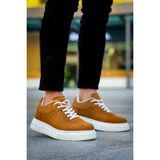 Zapatos KB-X20 Erkek Günlük Bağcıklı Süet Spor Sneaker Ayakkabı Sbt - Taba - (Kenya)Black-TrueWhite