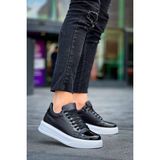 Zapatos KB-X46 Erkek Günlük Bağcıklı Paraşüt Kumaş Rugan Spor Sneaker Ayakkabı Pkrbt - Siyah - 001-Siyah