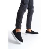Zapatos SLW180 Estilo x Bağcıksız Süet Erkek Günlük Spor Klasik Ayakkabı Sbt - Siyah - 001-Siyah