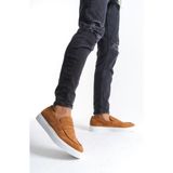 Zapatos SLW180 Estilo x Bağcıksız Süet Erkek Günlük Spor Klasik Ayakkabı Sbt - Taba - 01-Kahverengi