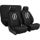 Zapomi Renault Uyumlu R 11-12 Oto Koltuk Servis Kılıfı Ön Arka Penye Takım - Siyah