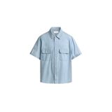 ZARA CEPLİ ŞAMBRE GÖMLEK Açık mavi XL (US XL)