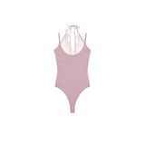 ZARA Dantel Kombineli Halter Body, Pudra Pembesi, beden: M