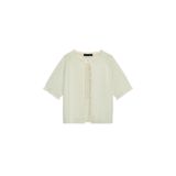 ZARA Dantel Kurdeleli Triko Ceket, Pastel Yeşil, beden: M