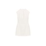 ZARA Geniş Kesim Mini Elbise, Kirli-beyaz, beden: M