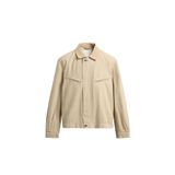 ZARA Kadife Yaka Crop Fit Ceket, Haki, beden: M (us M)