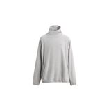 ZARA Kapüşonlu Polar Dokulu Sweatshırt, Kirli-beyaz, beden: S (us S)
