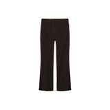 ZARA Kısa Çan Paça Pantolon, Kahverengi, beden: L