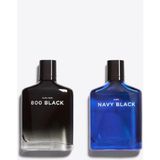 Zara Navy Black + Zara Man 800 Black Eau De Toılette 2X100 ml (3.38 Fl.oz) Erkek Parfüm Seti