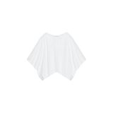 ZARA PAMUKLU PELERİN KESİM T-SHIRT Beyaz M
