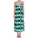 Zara Polyester Sırt Dekolteli Midi Boy Elbise - 00430 Yeşil - XS