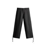 ZARA RELAXED FIT KETEN VİSKOZ PANTOLON, Siyah, EU 40 (US 31) beden