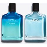 ZARA SEOUL EDT 100 ML + ZARA SEOUL SUMMER EDT 100 ML Erkek Parfüm Ferah Koku İkili Set 160 ml - 150 ml