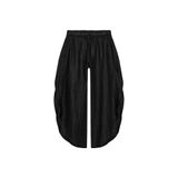 ZARA Zw Collectıon Yırtmaçlı Keten Pantolon, Siyah, beden: Xl