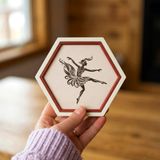 Zarafetin Simgesi Balerin Figürlü Modern Dekoratif Obje, Estetik ve Şık Bir Hediye 10x10 cm
