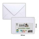 Zarf 13x18 Davetiye Zarfı Beyaz 100'lü 1 Paket Artlantis Beyaz Davetiye Zarfı 13*18 100'lü 1 Paket