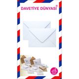 zarf dünyası Davetiye Zarfı 15,5 cm x 15,5cm 1. Hamur 110gr 500 Adet Düğün Nikah Sünnet Nişan Etkinlik Zarfları