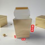 Zarf Model Bant Yapışkanlı Metalize Hediyelik Karton Poşet 50 Adet 10 x 15,5 x 5,5 cm Hediye Kutusu