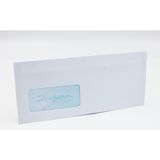Zarfsan (25 Adet) Pencereli Diplomat Zarf 10,5 x 24 cm 90 Gram 1. Hamur - Beyaz