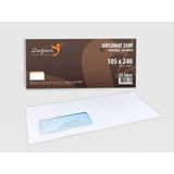Zarfsan Diplomat Zarf Pencereli 10,5x24 110 Gram 1.Hamur 25 Adet