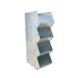 ZARGANA 4 Gözlü Modüler Galvanizli Metal Avadanlık - Kaynaksız Endüstriyel Tasarım