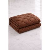 Zarif Home Silikon Yorgan Doğal Ranforce (Battal Boy) - 220 x 240 - KAHVE-KAPİÇİNO