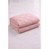 Zarif Home Silikon Yorgan Klasik Ranforce King Size (Battal Boy) - Pembe - Kahverengi