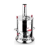 Zarif İş 8.5 L Tek Musluklu Odunlu Semaver Inox inox