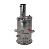 Zarif İş Çift Musluk 3.5 L Semaver - Gri