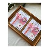 Zarif Souvenirs 20 Adet Magnet - Fısfıs Kolonya -Çikolata 3'lü Set Özel Kart Tasarımı Yenidoğan Hediyeliği Doğum Günü Hediyeliği İsme Özel Baby Gift