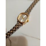 Zarif Tasarım Koyu Gold Çelik Zincir Renk Retro Vintage Kadın Kol Saati 0021 - 20 cm.