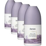 Zaroza Roll On Beyazlatma Etkili 24 Saat Koruyucu Aluminyum İçermeyen Kadın 75 ml (4 paketi)