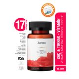 ZAROZA Saç & Tırnak, Vitamin-Mineral-Bitkisel Ekstre (Biotin, Çinko, Demir, Folik Asit, Saw Palmetto, B5, B6 Vitamini...) 60Tablet