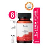 ZAROZA Saç Vitamini, Vitamin-Mineral-Bitkisel Ekstre, Saw Palmetto, Biotin, Çinko, Demir, B5, B6