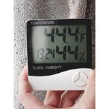 Zauss 2 Adet Dijital Termometre Sıcaklık Ve Nem Ölçer Masa Saati Alarm