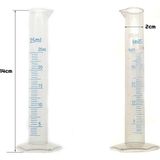 Zauss 25ML Kısa Form Silindir Plastik Polipropilen Mezür Kabartma - Çok Renkli