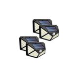Zauss 4 Adet Solar Güneş Enerjili Hareket Sensörlü 4 Taraflı Bahçe Garaj Ev Aydınlatma Lambası