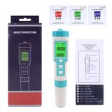 Zauss 7in1 PH/TDS/EC/ORP/Deniz Suyu Ağırlık/Tuzluluk/Sıcaklık c-600 PH Ölçer Su Kalitesi Monitörü