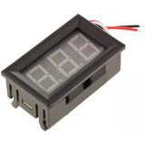 Zauss Dc 0-30 V 3 Kablolu Kırmızı 0.56 Led Dijital Panel Voltmetre