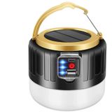Zauss G-300W Kamp Lambası Solar Güneş Enerjili Ampül 26 SMD Led Şarjlı El Feneri Powerbank 5 Mod