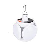 zauss JP8801 Solar ve USB Girişli 5 Kanatlı 5 Modlu Kamp Bahçe Lambası
