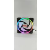 Zauss ZX-300 0.3A Sekizgen 3 Renk Hareketli Rgb Kasa Mining 12 cm Fanı